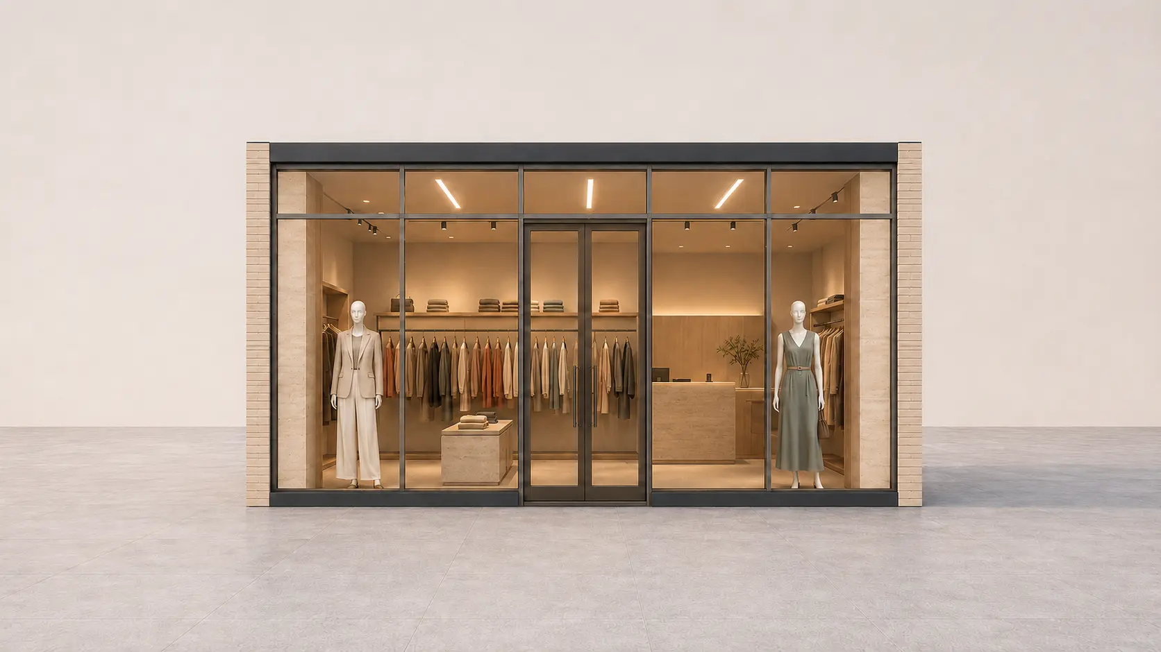 Módulo Flexpace configurado como boutique